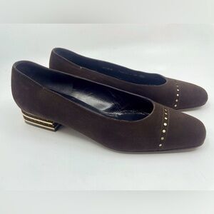 Bruno Magli Brown Suede Pumps size 6.5